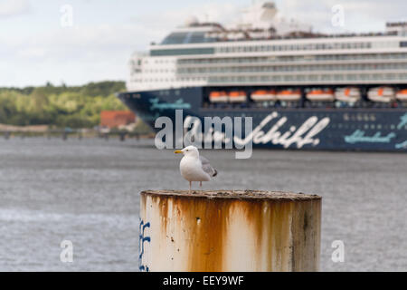 Kiel, Allemagne, Mein Schiff 2 fuite sur le Fjord de Kiel Banque D'Images