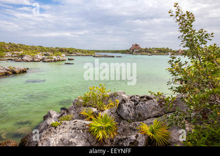 Xel Ha Eco-aventure Parc, Playa del Carmen, Riviera Maya, Yucatan, Mexique. Banque D'Images