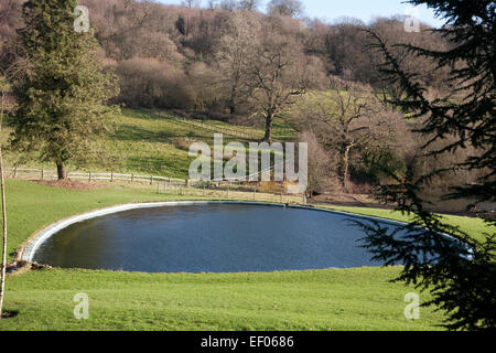 La piscine à Chartwell, la maison familiale de Winston Churchill Banque D'Images