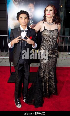 New York premiere de 'Get Up' sur la tenue à l'Apollo Theatre - Arrivées avec : James Brown II,Tomi Rae Brown Où : New York City, New York, United States Quand : 21 Oct 2014 Banque D'Images
