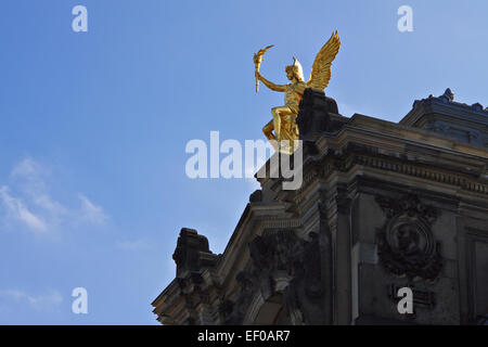 Détail de la Faculté des beaux-arts de Dresde. Banque D'Images