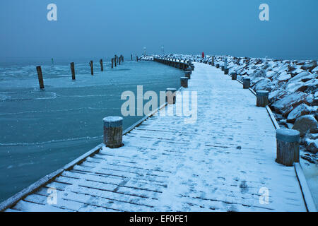 Le Port de Timm village sur l'île de Poel. Banque D'Images