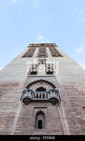 Espagne - le clocher de la Cathédrale de Séville,nommé Giralda Banque D'Images