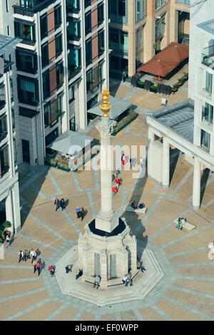 Londres, UK - OCT 27 : Square Paternoster Colonne dans financial district le 27 septembre 2013 à Londres, au Royaume-Uni. Londres est le Banque D'Images