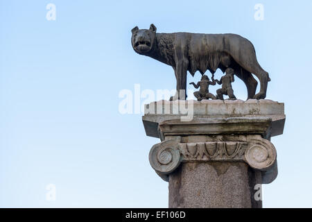 Symbole de la ville de Rome en Italie, campidoglio Banque D'Images