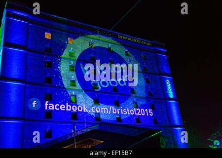 Bristol, Royaume-Uni. 24 Jan, 2015. Bristol est la capitale verte européenne 2015, mais la ville est 'en' pour de bon crédit : Rob Hawkins/Alamy Live News Banque D'Images