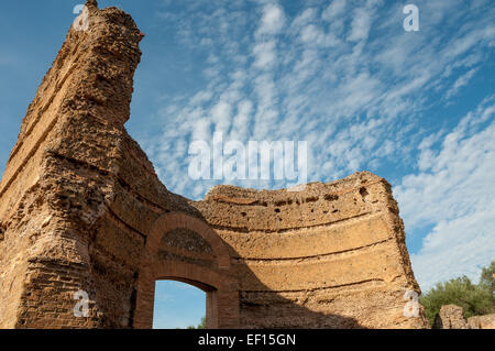 D'anciennes ruines romaines dans la région de villa Adriana tivoli, près de Rome, Italie Banque D'Images