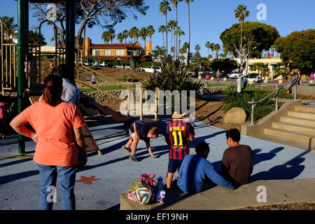 Fletcher Cove à Solana Beach, Californie, USA, sur un jour d'hiver ensoleillé Banque D'Images
