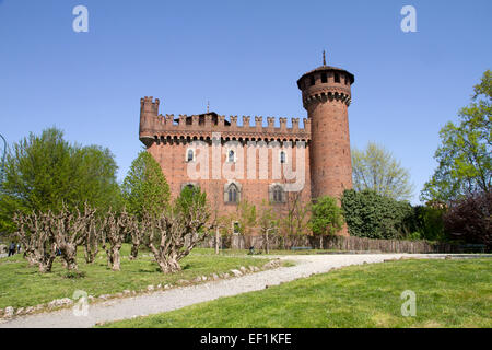 Le château de la ville médiévale, Turin, Italie Banque D'Images