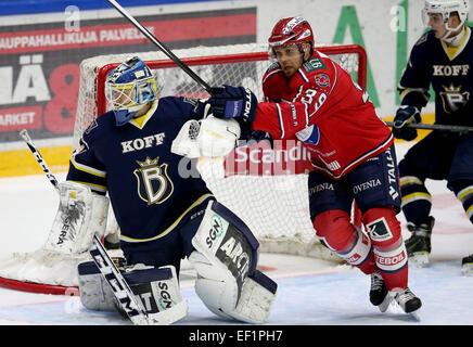 Usa. 23 Jan, 2015. 23.1.2015 Piv Kello 18.47.44.La Finlande, Helsinki, Savonlinna.LE HIFK HELSINKI vs Blues.Arttu Luttinen, LE HIFK HELSINKI # 39, . @Petteri Paalasmaa .Tous les plus de Presse © csm/Alamy Live News Banque D'Images