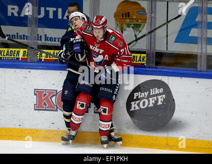 Usa. 23 Jan, 2015. 23.1.2015 Piv Kello 18.30.58.La Finlande, Helsinki, Savonlinna.LE HIFK HELSINKI vs Blues.Juuso Puustinen, LE HIFK HELSINKI # 71. @Petteri Paalasmaa .Tous les plus de Presse © csm/Alamy Live News Banque D'Images