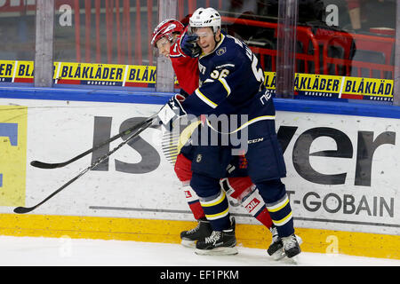 Usa. 23 Jan, 2015. Kello Piv 23.1.2015 19.47.36.La Finlande, Helsinki, Savonlinna.LE HIFK HELSINKI vs Blues.Kalle Kaijomaa # 56 Blues. @Petteri Paalasmaa .Tous les plus de Presse © csm/Alamy Live News Banque D'Images