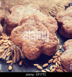 Cookies faits maison, vintage photo stylisée Banque D'Images