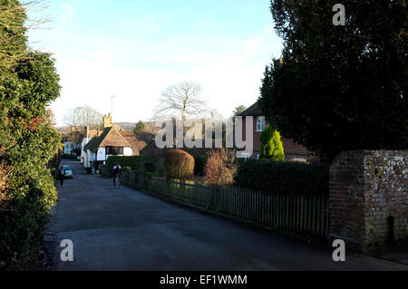 Chilham village dans le comté de Kent uk janvier 2015 Banque D'Images