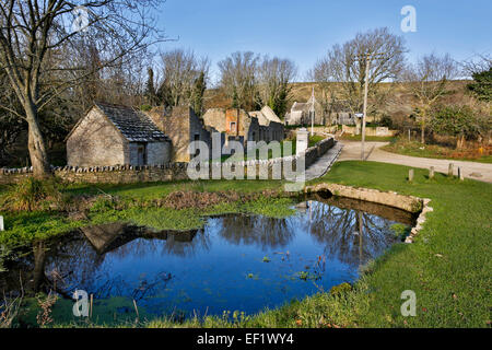 Tyneham village abandonné dans WW2 ; Dorset UK Banque D'Images