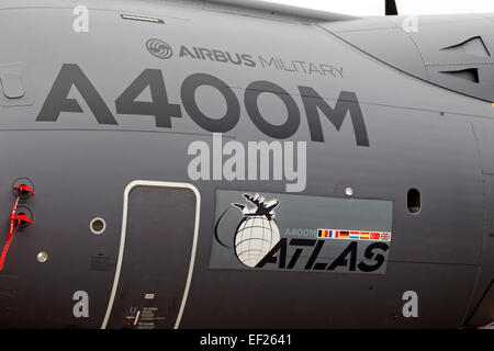 La Royal Air Force militaire Airbus A400M, avion de transport de l'Atlas au 2012 Royal International Air Tattoo, RAF Fairford, UK. Banque D'Images