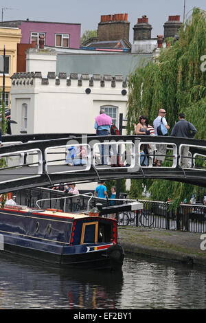 Les canaux de Camden, à Londres, en Angleterre. Banque D'Images