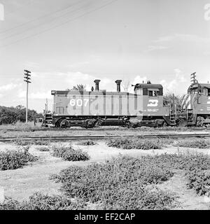 [Fort Worth & Denver City, Diesel Locomotive de Manœuvre électrique n°607] Banque D'Images