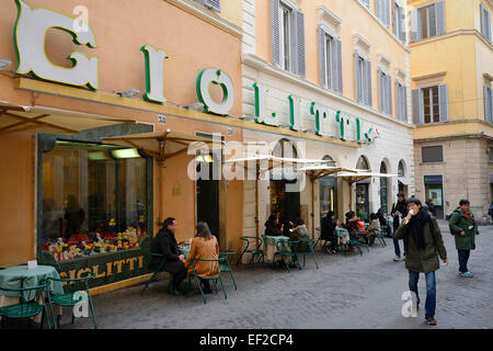 Gelateria Giolitti Rome Italie Banque D'Images