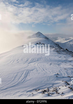 Buachaille Etive du Beag en hiver, Glencoe, Highlands, Scotland Banque D'Images