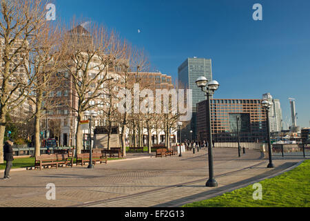 Les immeubles de bureaux à Canary Wharf London UK Banque D'Images