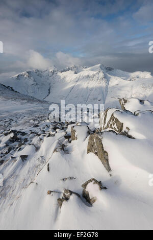 Bidean nam Bian de Buachaille Etive Beag, Glencoe, les Highlands écossais Banque D'Images