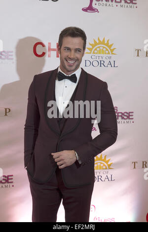 Doral, FL, USA. 25 Jan, 2015. Miami, FL - Jan 25 : William Levy assiste au défilé de Miss Univers 63e congrès annuel tenu à National Trump Doral Miami le 25 janvier 2015 à Miami, FL. Crédit : Andrew Patron/ZUMA/Alamy Fil Live News Banque D'Images