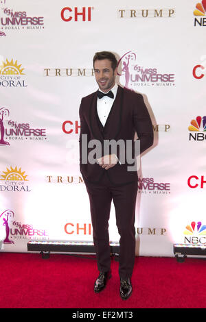 Doral, FL, USA. 25 Jan, 2015. Miami, FL - Jan 25 : William Levy assiste au défilé de Miss Univers 63e congrès annuel tenu à National Trump Doral Miami le 25 janvier 2015 à Miami, FL. Crédit : Andrew Patron/ZUMA/Alamy Fil Live News Banque D'Images