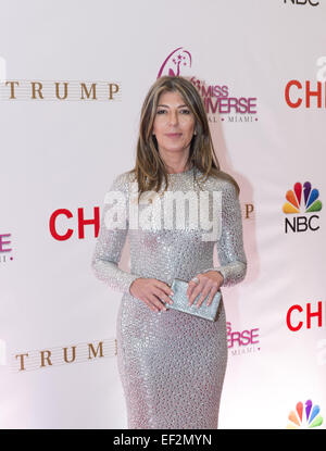 Doral, FL, USA. 25 Jan, 2015. Miami, FL - Jan 25 : Nina Garcia assiste à la 63e défilé de Miss Univers annuelle tenue au National Trump Doral Miami le 25 janvier 2015 à Miami, FL. Crédit : Andrew Patron/ZUMA/Alamy Fil Live News Banque D'Images