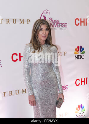 Doral, FL, USA. 25 Jan, 2015. Miami, FL - Jan 25 : Nina Garcia assiste à la 63e défilé de Miss Univers annuelle tenue au National Trump Doral Miami le 25 janvier 2015 à Miami, FL. Crédit : Andrew Patron/ZUMA/Alamy Fil Live News Banque D'Images