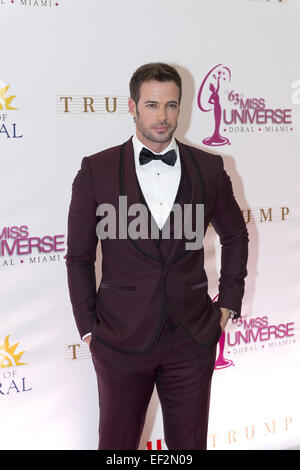 Doral, FL, USA. 25 Jan, 2015. Miami, FL - Jan 25 : William Levy assiste au défilé de Miss Univers 63e congrès annuel tenu à National Trump Doral Miami le 25 janvier 2015 à Miami, FL. Crédit : Andrew Patron/ZUMA/Alamy Fil Live News Banque D'Images