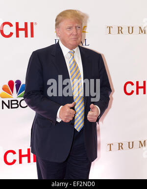 Doral, FL, USA. 25 Jan, 2015. Miami, FL - Jan 25 : Donald Trump assiste à la 63e défilé de Miss Univers annuelle tenue au National Trump Doral Miami le 25 janvier 2015 à Miami, FL. Crédit : Andrew Patron/ZUMA/Alamy Fil Live News Banque D'Images