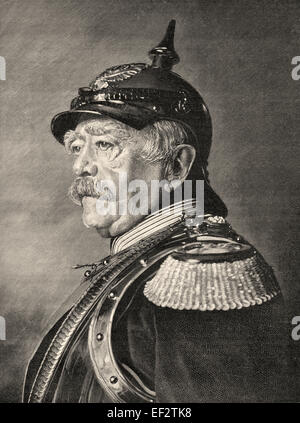 Otto Eduard Leopold von Bismarck-Schoenhausen, Prince de Bismarck ; 1815-1898 ; Premier Ministre de Prusse et premier chancelier de Banque D'Images