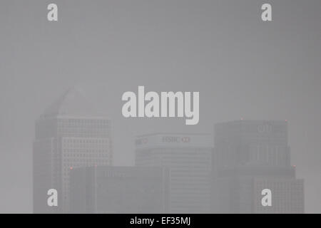 Londres, Royaume-Uni. 26 janvier, 2015. Météo britannique. Temps de brouillard plus central London Crédit : Guy Josse/Alamy Live News Banque D'Images