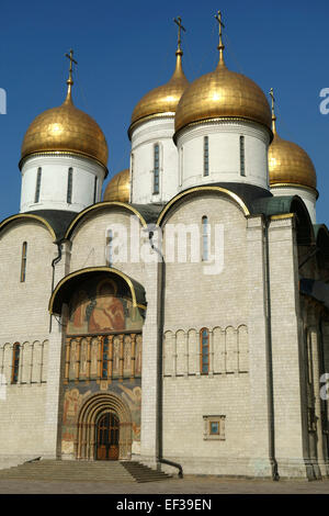 Cathédrale de l'Assomption au Kremlin de Moscou, Russie Banque D'Images