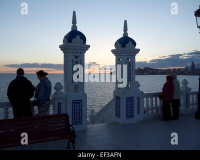 Balcon del Mediterraneo à Benidorm, Espagne Banque D'Images