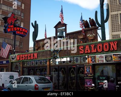 Western Saloon bar en Espagne Banque D'Images