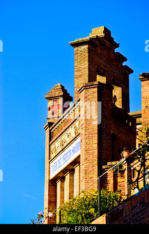 Sant Josep de la muntanya eglise, détail. Barcelone, Catalogne, Espagne. Banque D'Images