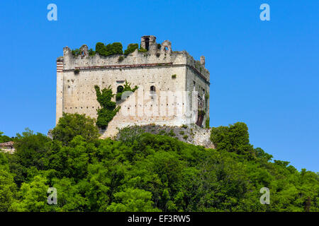 Italie Vénétie Château Illasi Banque D'Images