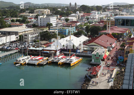 L'île d'Antigua dans les Caraïbes Banque D'Images