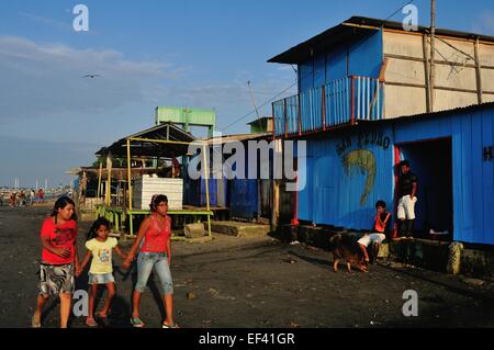 L'usine de crevettes - Port de PUERTO PIZARRO. Ministère de Tumbes .PÉROU Banque D'Images