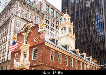 Old State House, State Street, Boston, Massachusetts, USA Banque D'Images