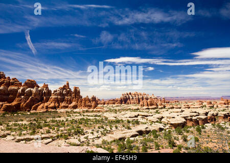 Paysage désertique dans Canyonlands National Park dans l'Utah Banque D'Images