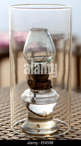 Lampe en verre belle photo sur la plage Banque D'Images