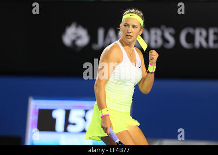 Melbourne, Australie. 26 janvier, 2015. Victoria Azarenka (BLR) Tennis : 2015 Australian Open de tennis féminin Journée 4 à Melbourne, Australie . Credit : Yohei Osada/AFLO SPORT/Alamy Live News Banque D'Images