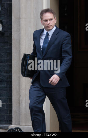 Downing Street, Londres, le 27 janvier 2015. Les ministres ont assister à la réunion hebdomadaire du cabinet à Downing Street. Sur la photo : Grant Shapps. Crédit : Paul Davey/Alamy Live News Banque D'Images