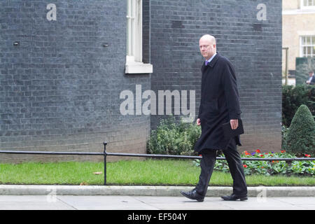 Westminster, London, UK. 27 janvier, 2015. Secrétaire de la Justice Chris Grayling arrive à Downing Street pour la réunion hebdomadaire du cabinet. Credit : amer ghazzal/Alamy Live News Banque D'Images