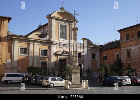 L'église San Francesco a Ripa Rome Trastevere en Italie Banque D'Images