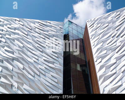 Le musée Titanic Belfast Irlande du Nord Banque D'Images