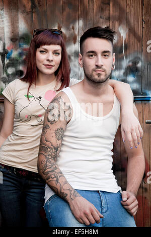 Portrait of young couple Banque D'Images